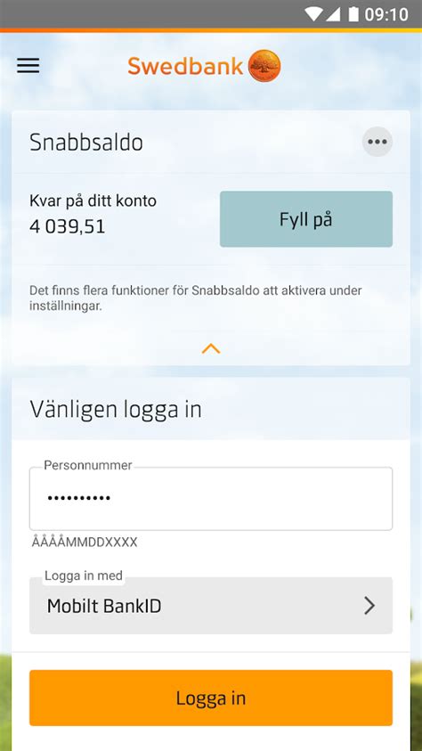 logga in på swedbank privat.